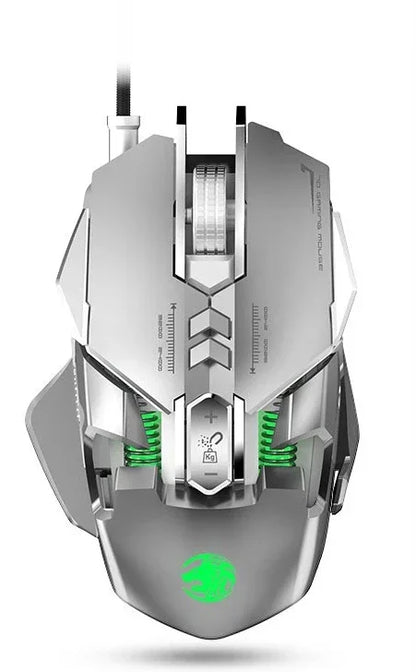 RGB 6400 DPI magnetinė laidinė mechaninė pelė su „pasidaryk pats“ atsvaru, skirta e. sporto žaidimams PC