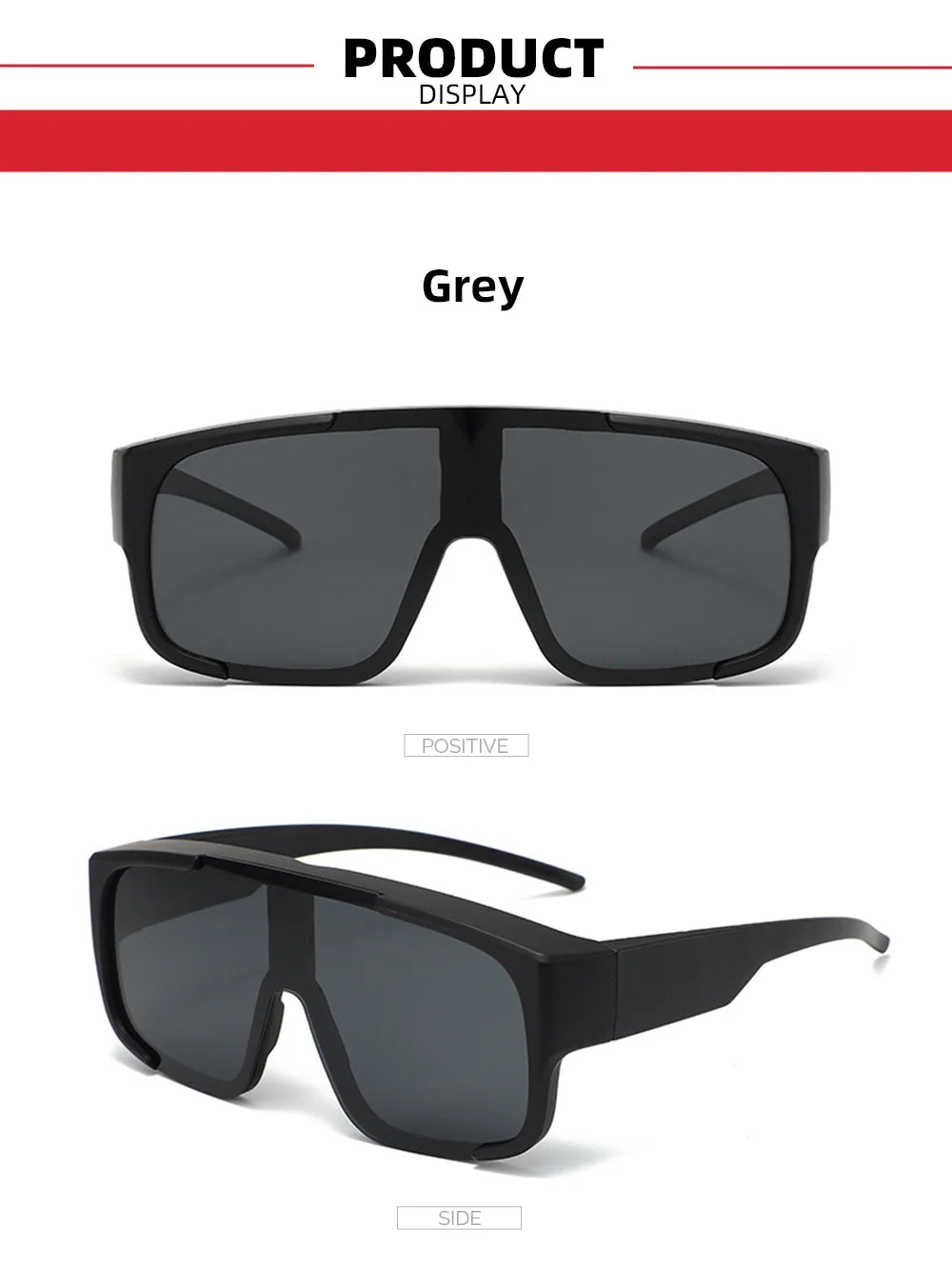 VIVIBEE Large Polarized Glasses Fit Over Sunglasses Photochromic Men Driving UV400 Fishing Outdoor Women Mirrored Dark Goggles