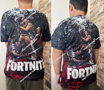 Sudadera con capucha casual estampada para hombre, mujer y niños Fortnite Couple Wear, para estudiantes, deportes al aire libre, manga larga sencilla