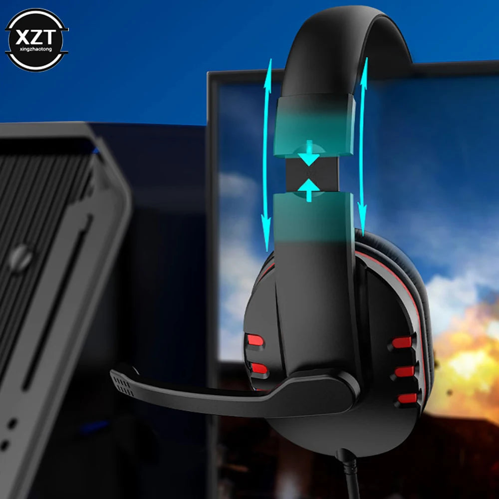 Wired Gaming Headphones Gamer Headset with Microphone for PC Computer Laptop PS4 PS5 PlayStation 4 5 Nintendo Switch Tablet