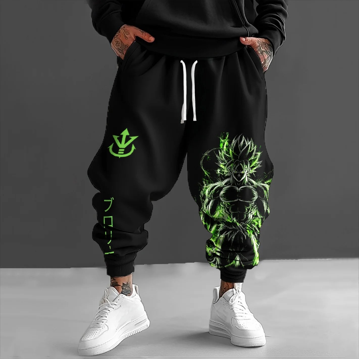 2026Trendy Men's Summrt Sweatpants Japanese Anime Dragon Ball Z Majin Buu Graphic Pants Harajuku Y2k Streetwear Outdoor Leggings
