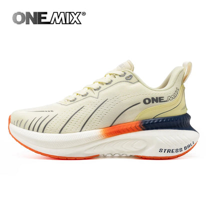 Zapatillas de running ONEMIX New Cushioning para hombre, aptas para corredores pesados, deportivas con cordones para mujer, antideslizantes, de exterior, deportivas para hombre