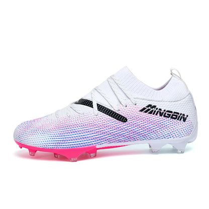 Turf Soccer Cleats Professional Men Football Boots Breathable Mesh Youth Soccer Shoes Anti Skid Male Sneakers Society Chuteira