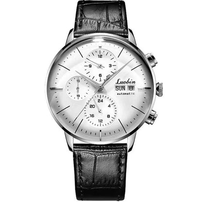 Reloj de lujo para hombre, automático mecánico, de cuerda automática, para negocios, de acero inoxidable, luminoso, 2020