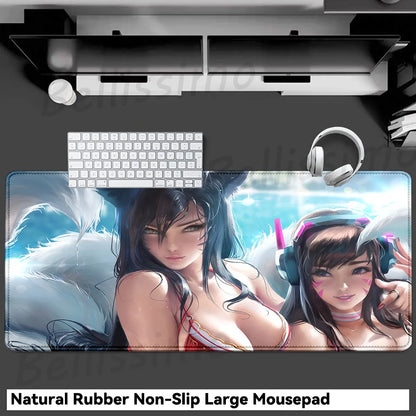 Gaming Accessories Overwatch D.Va Mouse Pad Large Keyboard Mousepad PC Cabinet Deskmat XXL Extended Mats Gamer Mousepad
