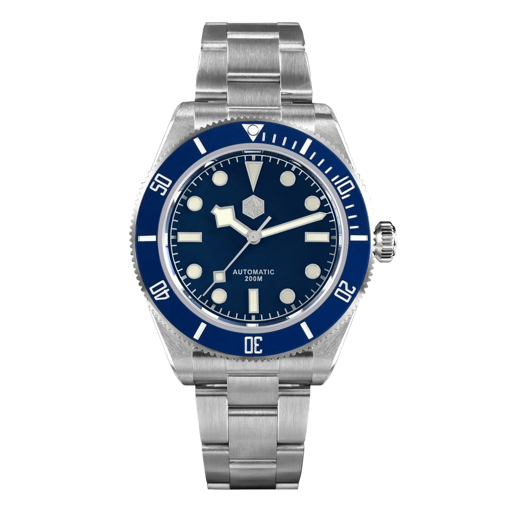 San Martin New 40mm BB58 Retro Luxury Diver Watch NH35 Automatic Mechanical Watches For Men Sapphire Luminous 20Bar Reloj SN0008