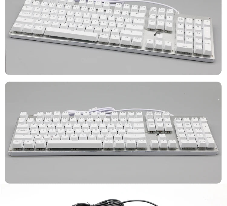 104 Teclas Keycaps Retroiluminadas Coreano Francês Russo Espanhol Alemão para Teclado Mecânico com Switch MX, Perfil OEM, Teclas ABS DIY