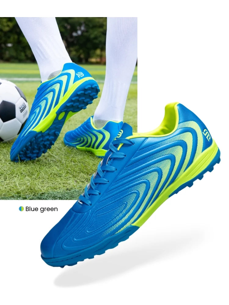 Baasploa Men's Professional Soccer Shoes Outdoor Anti-Slip Training Sport Shoes Male Light Leather Football Boots Chuteira Campo