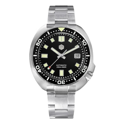San Martin Turtle Men's Diver Watch 44mm NH35 Automatic Mechanical Wristwatch Sapphire Waterproof 200m Luminous Watches SN0047