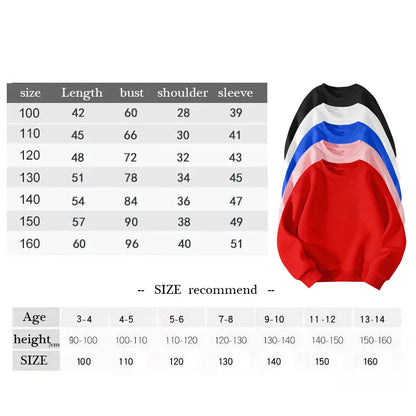 FORTNITED Children Long-sleeved Girls Streetwear Boys Baby Sweatshirt Pullover Sweatshirt Anime Fashion Kid Clothing Tops Gift