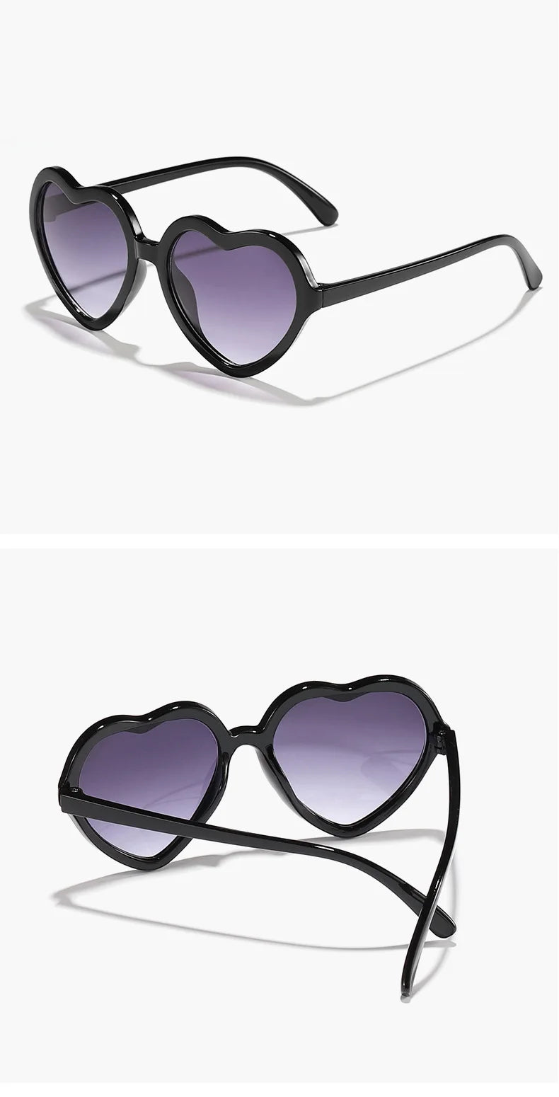 Stylish Kids rose pink Heart Sunglasses UV400 Protection Adjustable Frame for Boys Girls Baby Toddler 0-12 Years eyewear