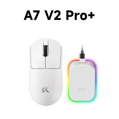 MCHOSE A7 V2 Lightweight Wireless Gaming Mouse, PAW3950 Sensor, Dual 8000Hz Polling Rate, 42000 DPI Wireless Esports Gaming Mouse