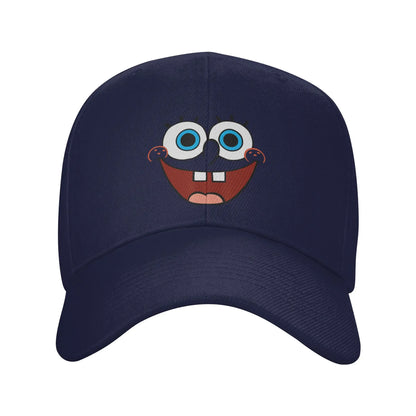 Cappellino da baseball Spongebob con grande volto sorridente, modello "Sun", stile retrò "Trucker" primaverile y2k per coppie, donne, tennis, skate e baseball