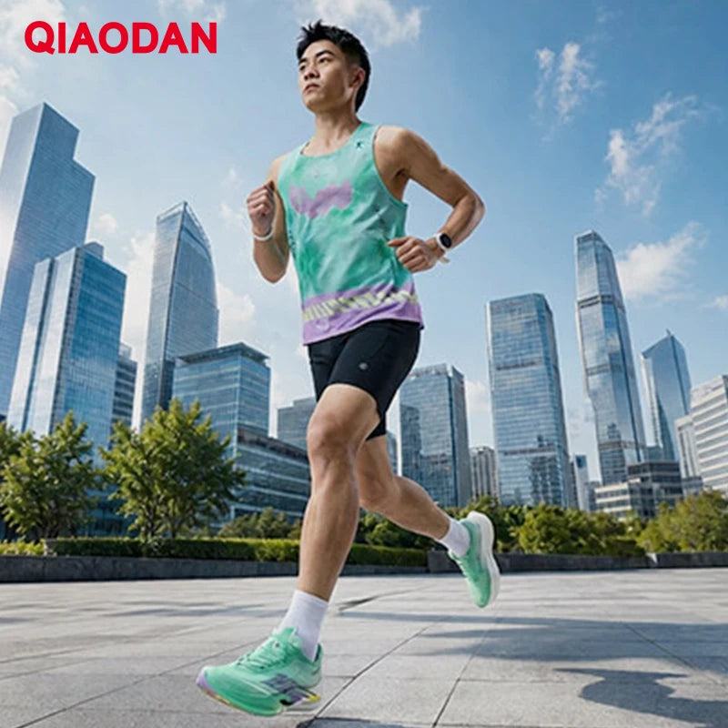 Zapatillas de running QIAODAN Feiying PB6.0 con suela de carbono para hombre, zapatillas profesionales de maratón, zapatillas deportivas ligeras QDB023263299