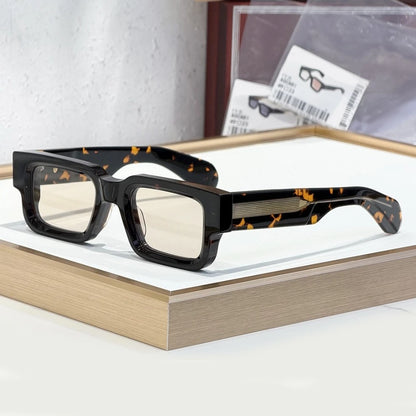 Sunglasses ASCARI Vintage Square Unisex Handcrafted Acetate UV400 Classic Retro Designer Eyewear