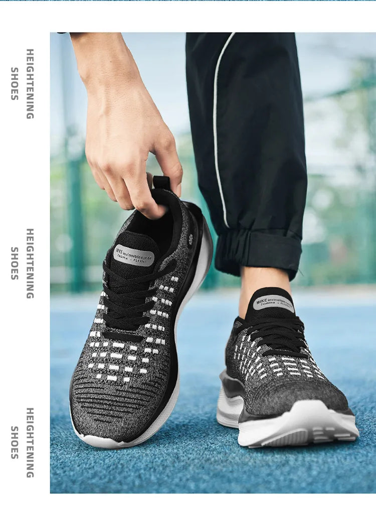 Men's Cushioning Running Shoes EVA Midsole for Shock Absorption Lightweight & Breathable Mesh Sports Sneakers Gym and Walking