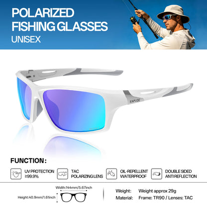 KAPVOE Outdoor Polarized Fishing Sunglasses Beach Ocean Sea Fishing Cycling UV400 MTB Sunglasses Bicycle Sports Hiking Eyewear