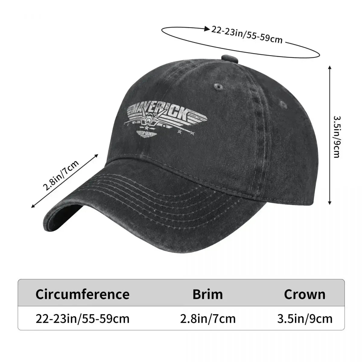 Multicolor Hat Peaked Men Women's Cowboy Cap Top Gun Maverick Centered Jet Logo Baseball Caps Personalized Visor Protect Hats