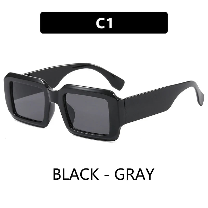 BOYSEEN Thick Frame Rectangle Sunglasses For Man Can Make Prescription Lens 2026 Street Style Orange Sunglasses