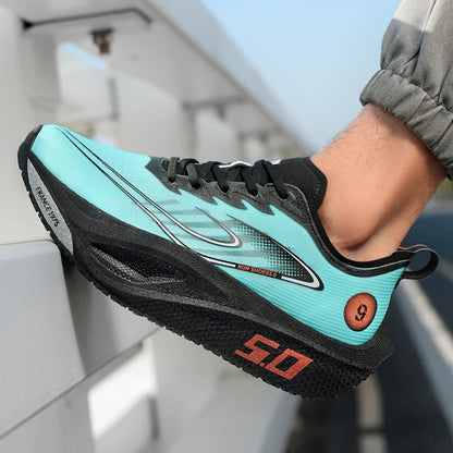 Air cushion running shoes, breathable outdoor sneakers, lightweight sports jogging shoes