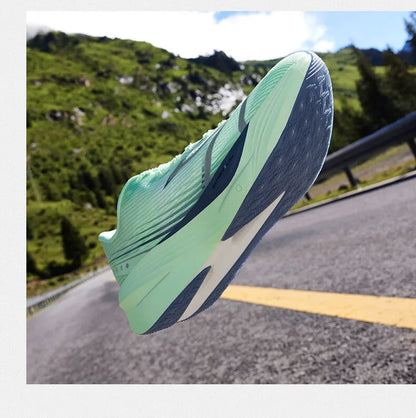 Sapatilhas de corrida masculinas 361 Degrees Furious ET com placa de carbono para maratona, reativas, respiráveis e amortecidas 672512216F