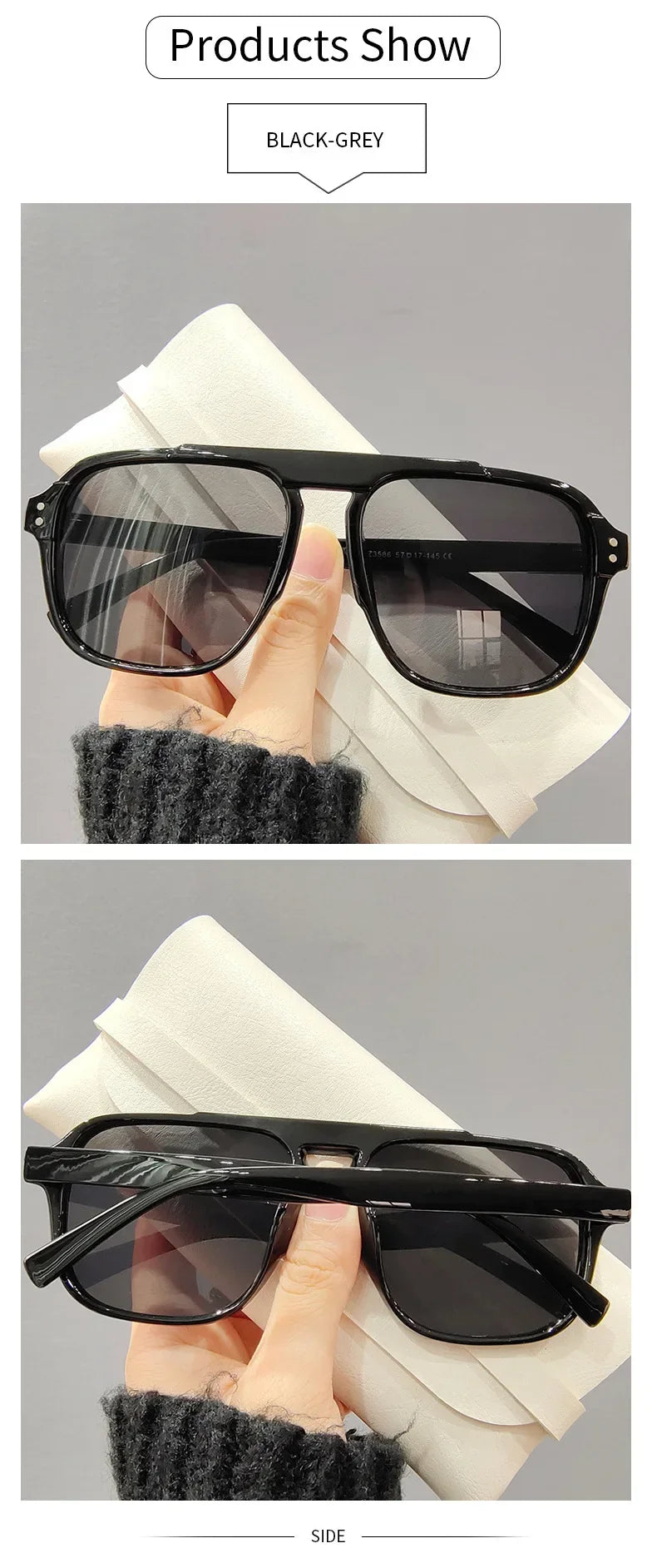 Fashion Female Sun Shades Eyewear Men Women Fashion Double Beam Sunglasses Vintage Outdoor Travel Driving UV400 Goggles