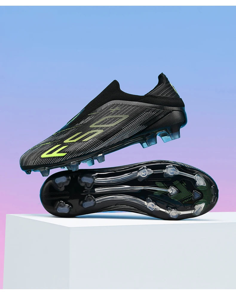 Męskie trampki z kolcami do trawy – wysokiej jakości buty piłkarskie do futsalu i piłki nożnej, antypoślizgowe, do użytku w pomieszczeniach, bestsellerowe, z wysoką cholewką, do użytku na zewnątrz