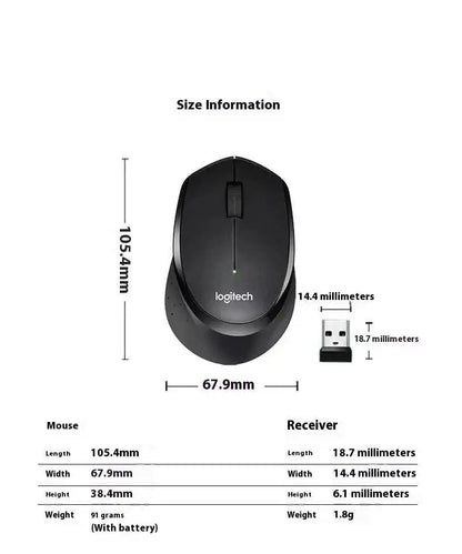 Logitech M330 Professional Office Mouse is compact, quiet, convenient to carry, comfortable to touch, and specifically designed1
