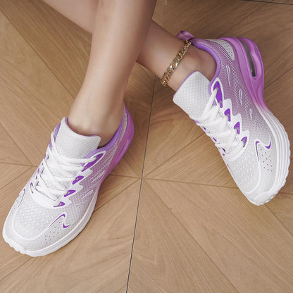 Damen-Sneaker Laufschuhe Damenmode mit Luftkissen und atmungsaktivem Mesh – Tennis- und Sportschuhe