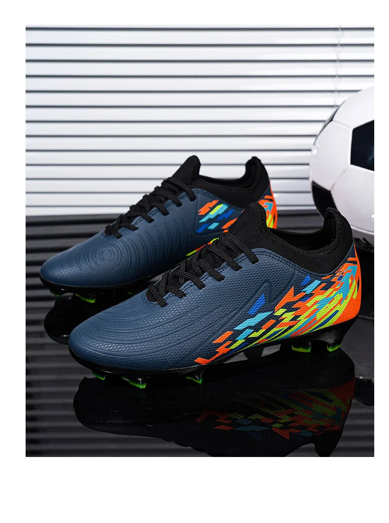 Casual Comfortable Men's Sports Shoes Soccer Shoes Men Anti-slip Outdoor Grass Training Breathable Lace-up Football Boots