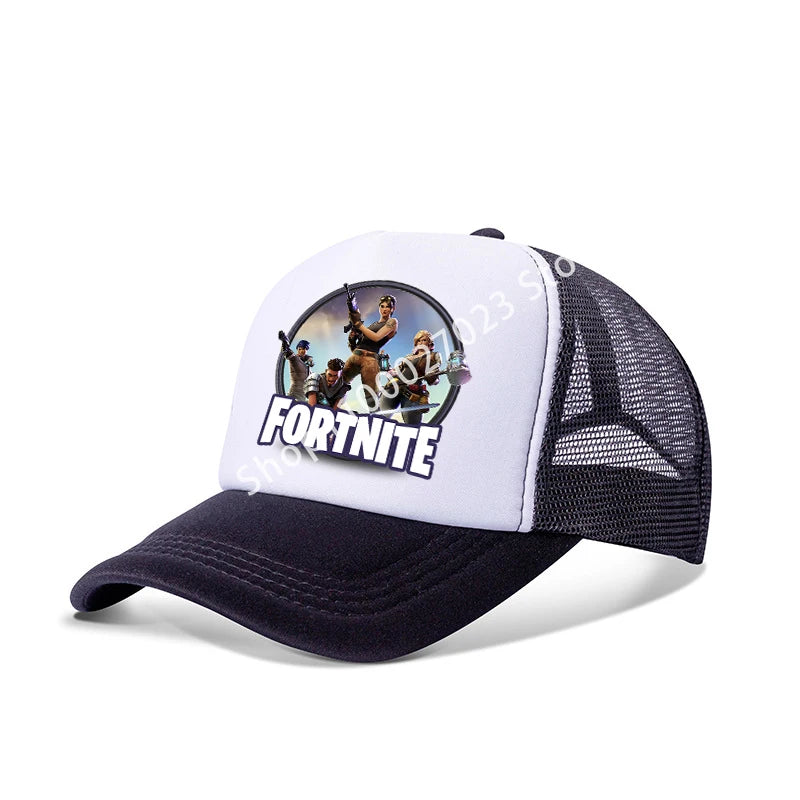 Fortnites Baseball Caps for Adult Boys Girls Cute Cartoon Summer Breathable Mesh Hat Anime Sunbonnet Headgear New Birthday Gifts