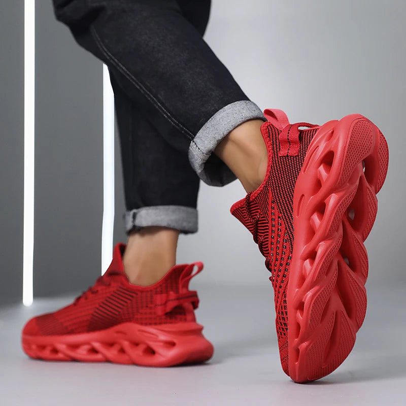Sneakers da uomo comode e traspiranti in mesh, scarpe da tennis outdoor sportive per running, palestra e jogging, leggere e basse, scarpe da camminata da uomo