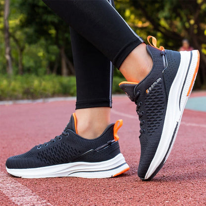 Baasploa Herren-Laufschuhe, neue atmungsaktive Mesh-Sport-Sneaker, Übergrößen 41-48, klassische Freizeitschuhe für Herren, rutschfest, Outdoor-Komfort