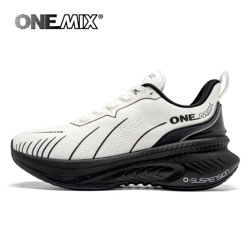 Zapatillas de running ONEMIX New Cushioning para hombre, aptas para corredores pesados, deportivas con cordones para mujer, antideslizantes, de exterior, deportivas para hombre