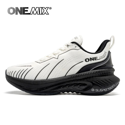 Zapatillas de running ONEMIX New Cushioning para hombre, aptas para corredores pesados, deportivas con cordones para mujer, antideslizantes, de exterior, deportivas para hombre