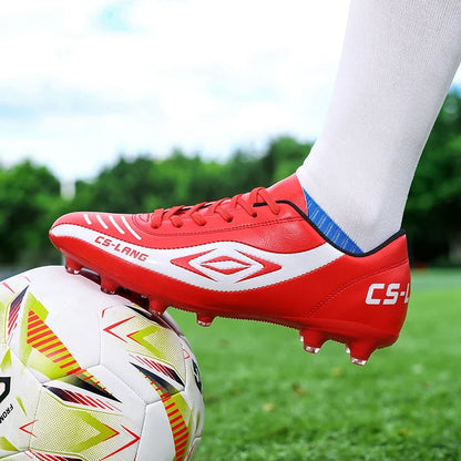 New Men’s Football Boots Grass Cleats Soccer Shoes Match Adult Indoor Ultralight Non-Slip Boys Futsal Sport Turf Comfortable