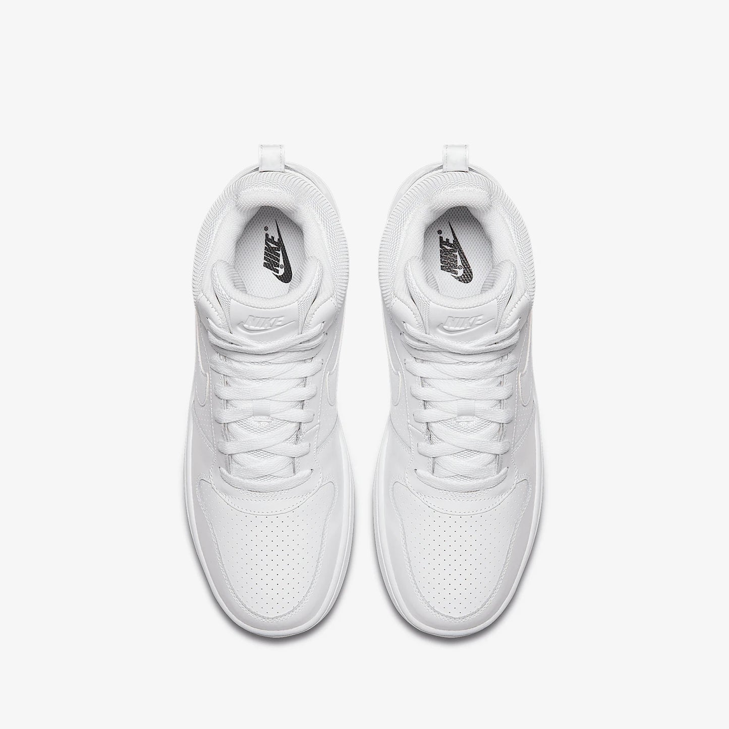 Nike genuine COURT BOROUGH MID Men's Pure White High-Top Casual Sneakers 838938-111