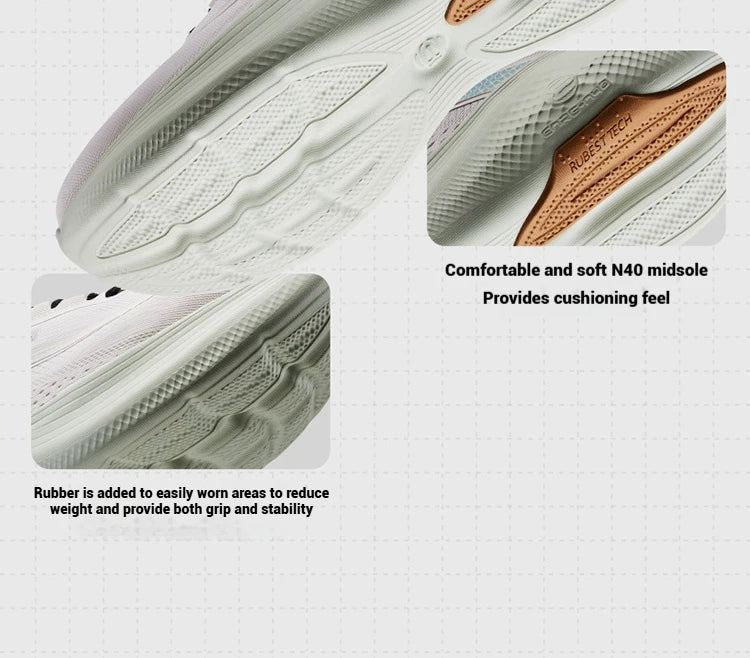 361 Degrees N40 Herren-Laufschuhe, trendige Rebound-Dämpfung, weich, strapazierfähig, luftiges Mesh, stabil, leicht, Herren-Sneaker 672532207