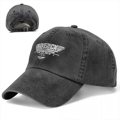Multicolor Hat Peaked Men Women's Cowboy Cap Top Gun Maverick Centered Jet Logo Baseball Caps Personalized Visor Protect Hats