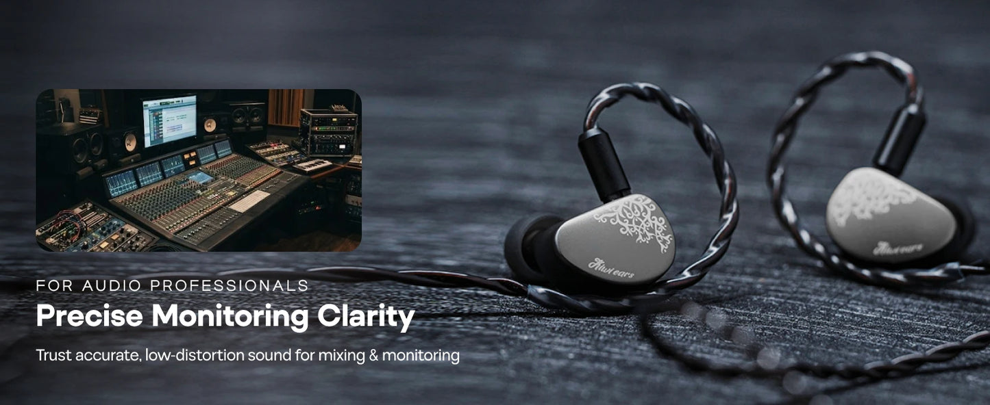 Linsoul Kiwi Ears Cadenza II IEM 10mm Titanium Dynamic Driver HiFi Earphones with KARS 2.0 & Detachable Cable
