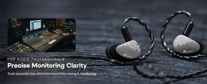 Linsoul Kiwi Ears Cadenza II IEM 10mm Titanium Dynamic Driver HiFi Earphones with KARS 2.0 & Detachable Cable