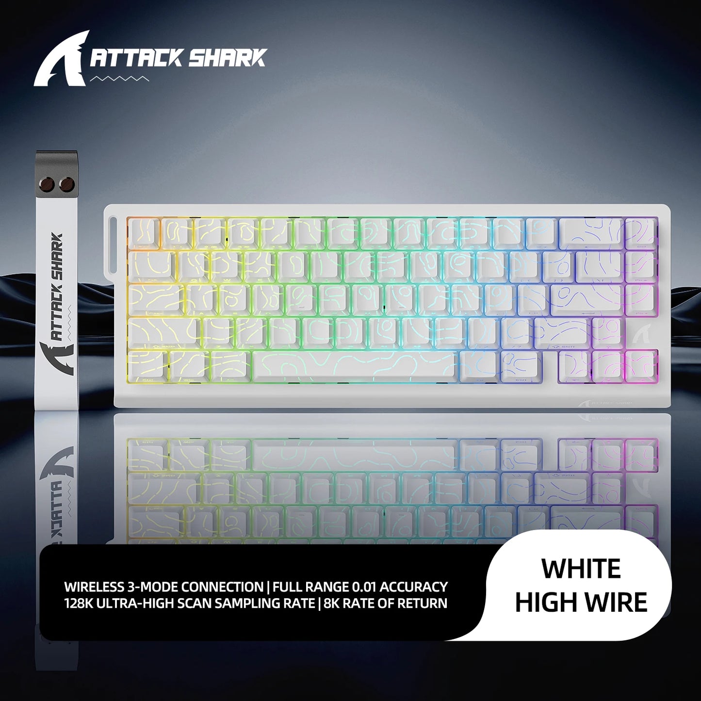 Magnetic Switch Keyboard ATTACK SHARK X68HE X68PRO HE and FREEWOLF F68 Wired F68Pro Wireless for Pro Gaming 0.01mm Rapid Trigger