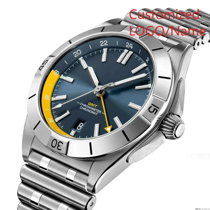 A989 Store Customized Watch  Sport Watch Green Blue Watches GMT Chronomat Automatic Mechanical 904L Stainless Steel