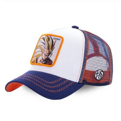 ALL Styles Dragon Ball Baseball Cap Snapback Peaked Cap Men's Embroidery Hip-Hop Cap Style Sun Visor Adjustable Trucker Mesh Cap