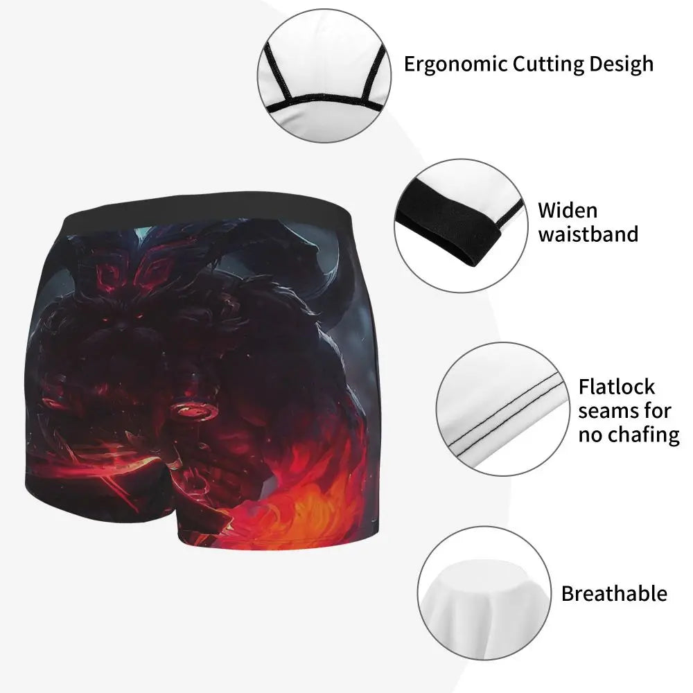 Ornn League of Legends LOL MOBA-spil Underbukser Åndbare trusser Herreundertøj Sexede shorts Boxershorts