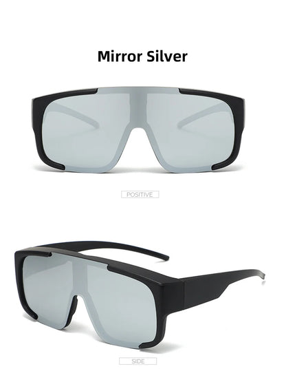 VIVIBEE Large Polarized Glasses Fit Over Sunglasses Photochromic Men Driving UV400 Fishing Outdoor Women Mirrored Dark Goggles