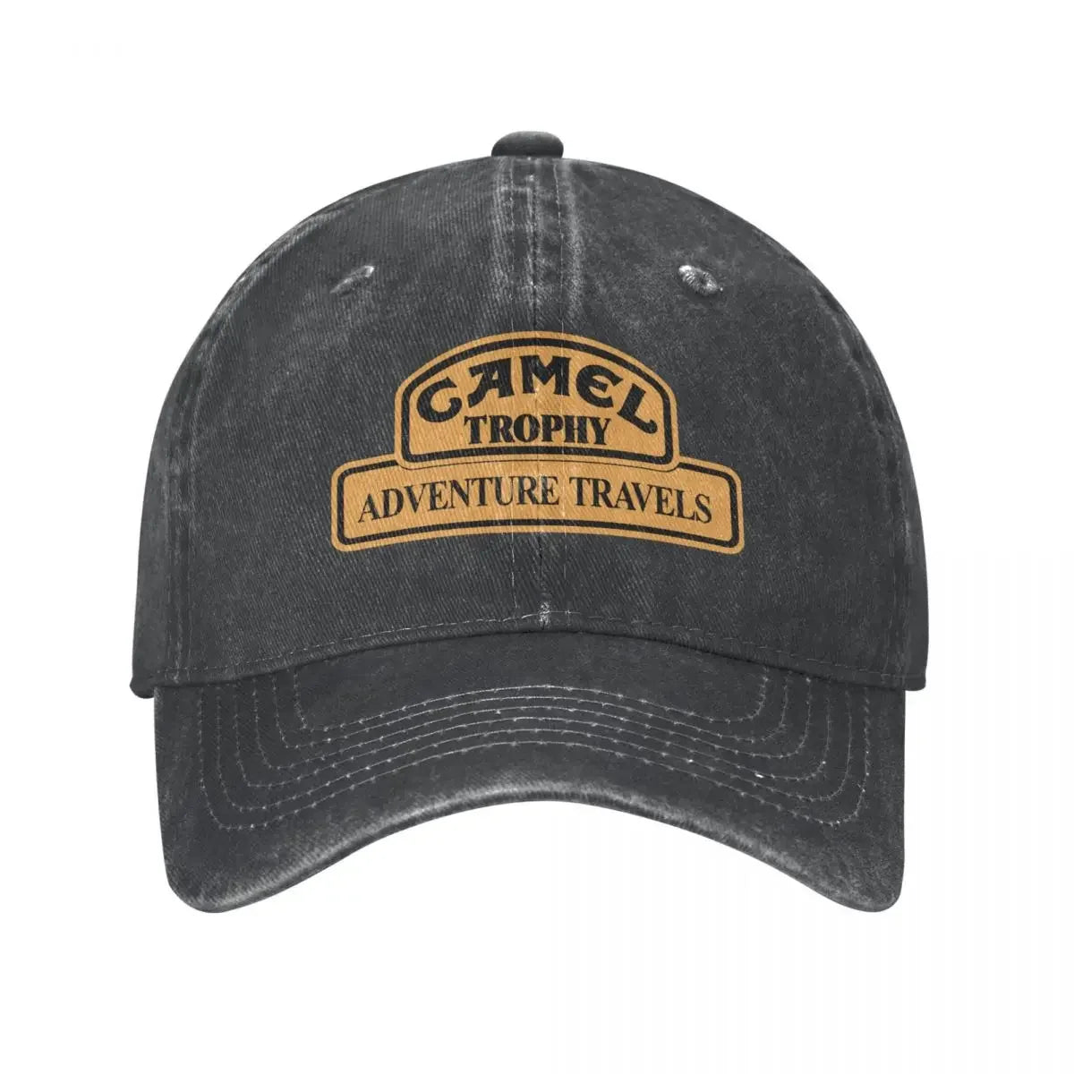 Retro Camel Trophy Racing baseballkasket til mænd og kvinder i distressed denim, snapback-kasket til udendørs brug om sommeren, ustruktureret blød kasket