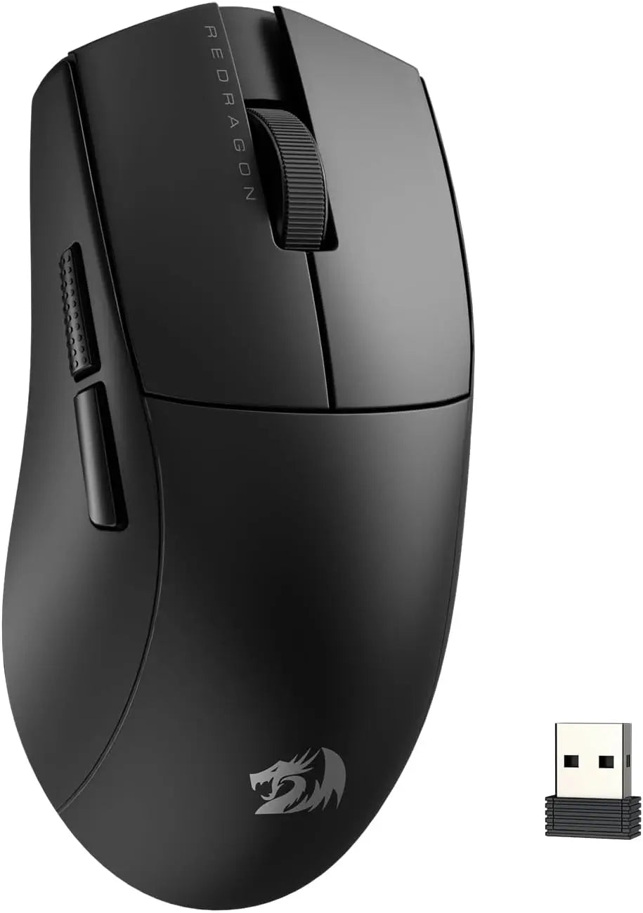 Redragon M916 Wireless Gaming Mouse, Ultra-Light 49g 2.4GHz Wireless Gamer Mouse with 8000 DPI, Ergonomic Grip & Programmable Buttons