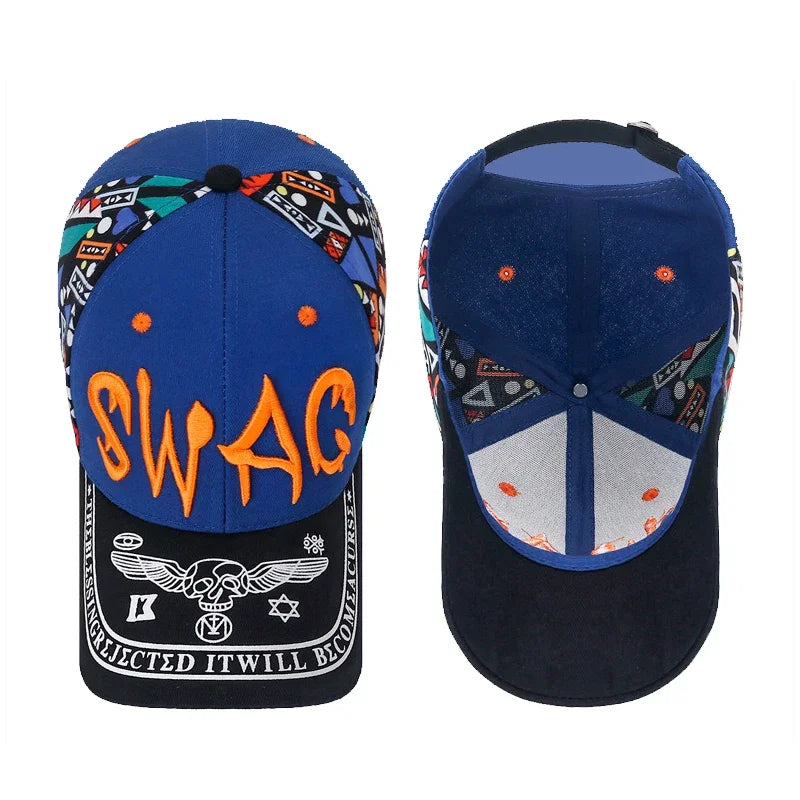 Nuovo cappellino da baseball casual alla moda con ricamo e stampa lettering, protezione solare per esterni