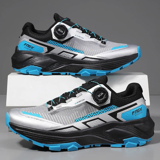 Men's Running Shoes Outdoor Mesh Breathable Mountain Off-Road Climbing Shoes Wear-Resistant Cozy Fashion Sneakers for Men